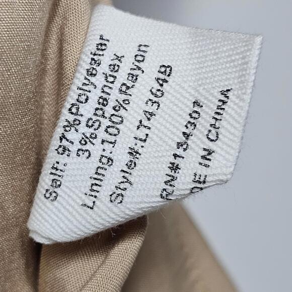 NWT Line & Dot Women's Khaki/Zippered Front Top Size XS - Picture 5 of 6